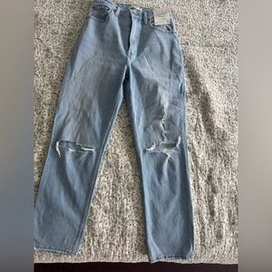 Abercrombie & Fitch curve love ankle straight ultra high rise 30/10 long